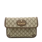 Beige Leather Gucci Belt Bag