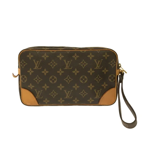 Brown Coated canvas Louis Vuitton Marly Dragonne