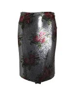 Silver Leather Paco Rabanne Skirt