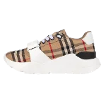 Beige Cotton Burberry Sneakers