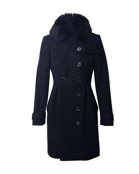 Black Wool Burberry Coat