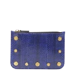 Blue Leather Versace Pouch