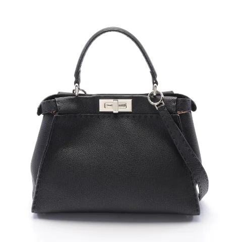 Black Leather Fendi Handbag