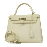 White Leather Hermès Kelly