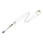 Multicolor White Gold Bvlgari Necklace