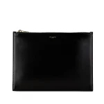 Black Leather Yves Saint Laurent Pouch