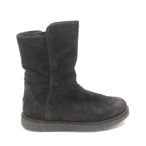 Black Leather UGG Boots