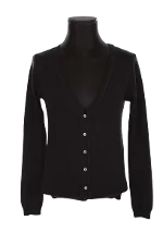 Black Fabric JOSEPH Cardigan