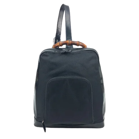 Black Polyester Gucci Backpack