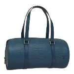 Blue Leather Louis Vuitton Soufflot