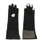 Black Leather Yohji Yamamoto Gloves