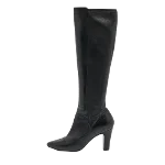 Black Leather Chanel Boots