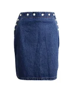 Blue Cotton MSGM Skirt