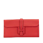 Red Leather Hermès Clutch