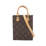 Brown Canvas Louis Vuitton Sac Plat