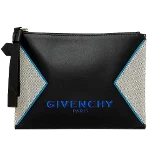 Grey Canvas Givenchy Clutch