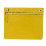 Yellow Leather Fendi Clutch