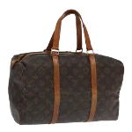 Brown Canvas Louis Vuitton Sac Souple