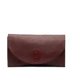 Red Leather Cartier Clutch