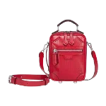 Red Leather Fendi Travel Bag