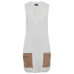 White Fabric Elisabetta Franchi Dress