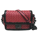 Red Leather Bottega Veneta Shoulder Bag