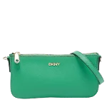 Green Leather DKNY Crossbody Bag