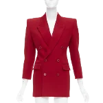 Red Fabric Yves Saint Laurent Blazer