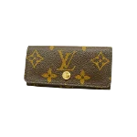 Brown Fabric Louis Vuitton Key Holder