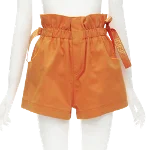 Orange Fabric Fendi Shorts