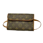 Brown Canvas Louis Vuitton Florentine Pochette