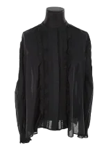 Black Cotton Twinset Shirt