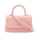 Pink Leather Chanel Handbag