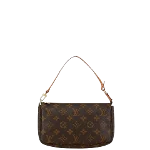 Brown Leather Louis Vuitton Pochette Accessoires