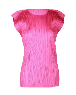 Pink Polyester Issey Miyake Top