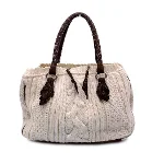 White Wool Ermanno Scervino Shoulder Bag