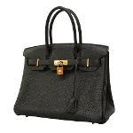 Black Leather Hermès Birkin