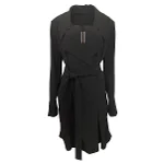 Black Silk Rick Owens Coat