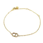 Gold Metal Dior Bracelet