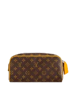 Brown Canvas Louis Vuitton Pouch