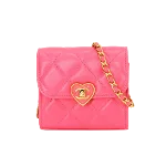 Pink Leather Chanel Crossbody Bag