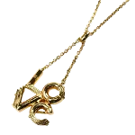 Gold Metal Louis Vuitton Necklace