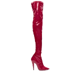 Red Fabric Saint Laurent Boots
