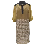 Gold Silk Dries Van Noten Dress