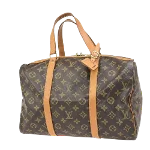 Brown Canvas Louis Vuitton Sac Souple