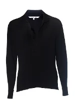 Black Viscose Helmut Lang Blouse