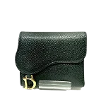 Black Leather Dior Wallet