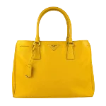 Yellow Leather Prada Galleria Bag