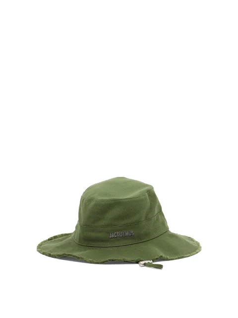 Green Cotton Jacquemus Hat
