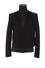 Black Viscose Theory Blazer